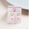 Japanese earrings - Plum flower pattern