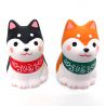 Japanese Shiba Dog Duo Fortune- UN