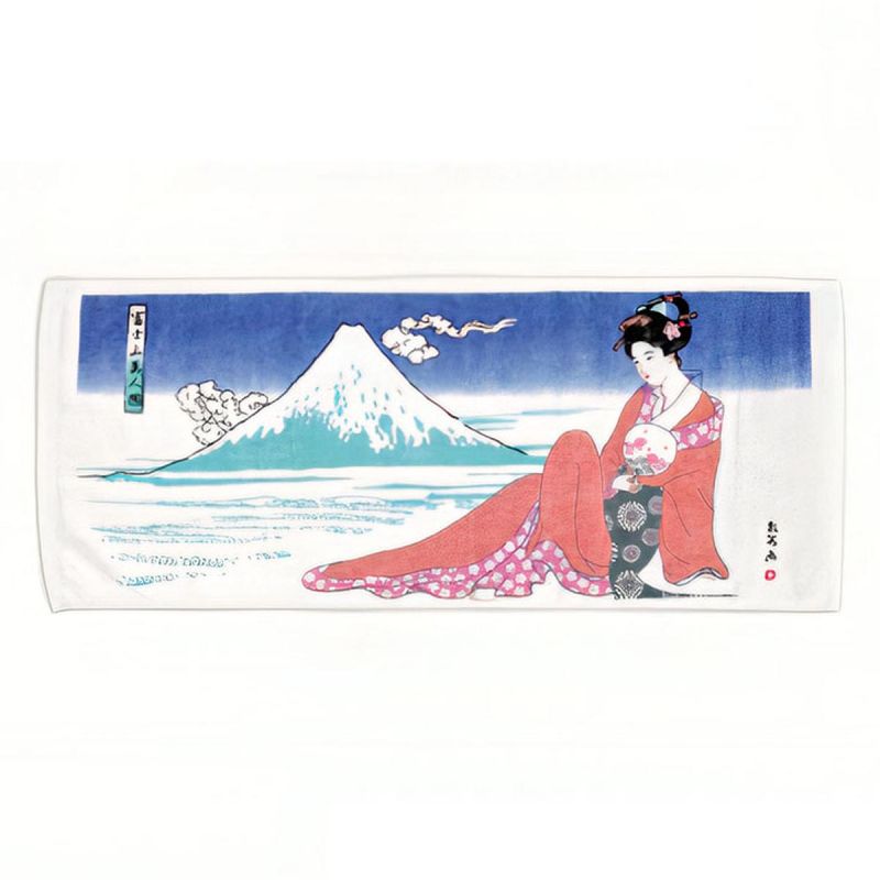 Serviette de toilette en coton, Fushigi towl FUJIBIJIN side picture