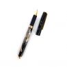 Japanese Black Resin Ballpoint Pen in Hokusai Wave Pattern Box - HOKUSAI HA