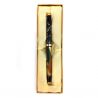 Japanese Black Resin Ballpoint Pen in Mount Fuji Design Box - FUJISAN