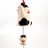 Ceramic wind bell in the shape of a manekineko, Happy- HAPPI