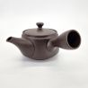 Tetera japonesa kyusu de cerámica marrón, Kiiroi hana, 0,370 lt