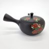 Théière kyusu japonaise tokoname noire motif fleurs de cerisier, SEGATAKAI SAKURA, 330 cc