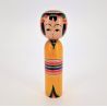 Japanese Kokeshi doll, new, in wood - YAJIRO type - 12cm