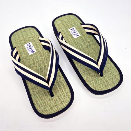 Japanese sandals zori rice straw Goza, LINES