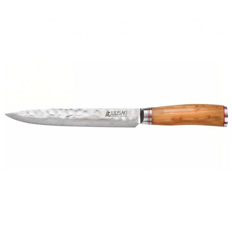 Large carving knife with olive handle - Orivu~ie - 20cm