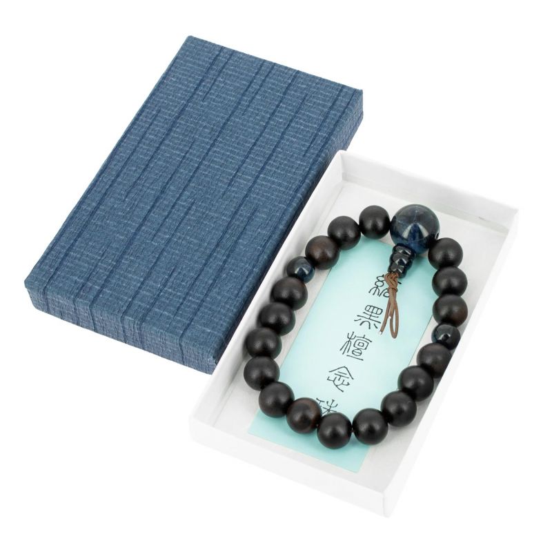 Nenju-Mala-Armband aus Ebenholz