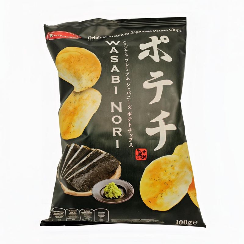 Japanese chips with Wasabi and Nori flavor