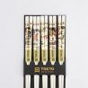 Set de 5 baguettes japonaises- Erotic Shunga blanc