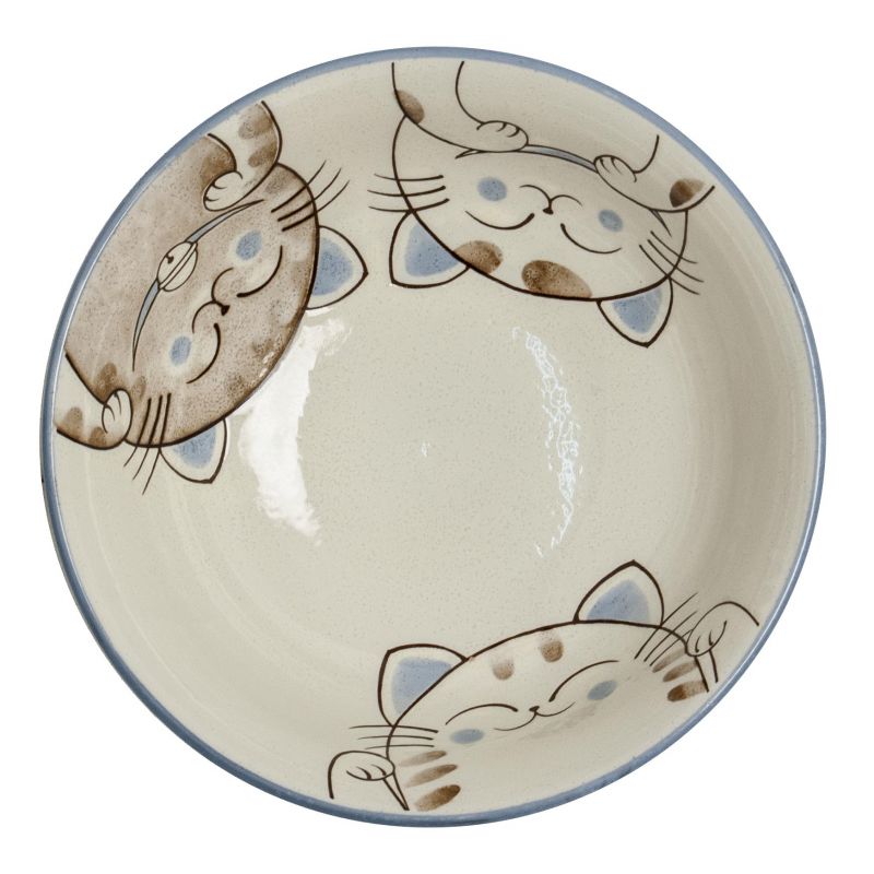 Ciotola per zuppa in ceramica giapponese, blu - MANEKINEKO