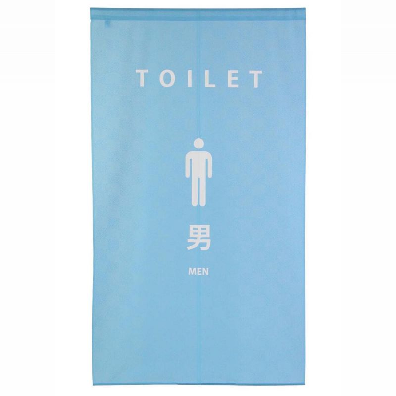 Rideau japonais noren en polyester, TOILET MEN