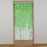 Japanese noren curtain in polyester ivy foliage 85 x 170cm, TSUTANOHA