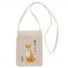 Small tote bag 100% cotton Shiba dog - ASANOHA 1