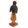 Bambola giapponese in legno, KOKESHI VINTAGE, 21cm