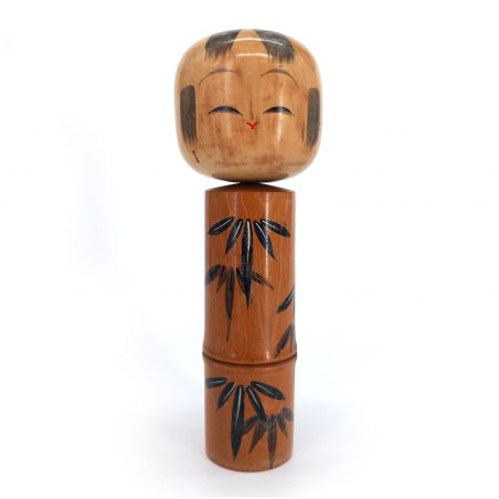 Bambola giapponese in legno, KOKESHI VINTAGE, 24cm