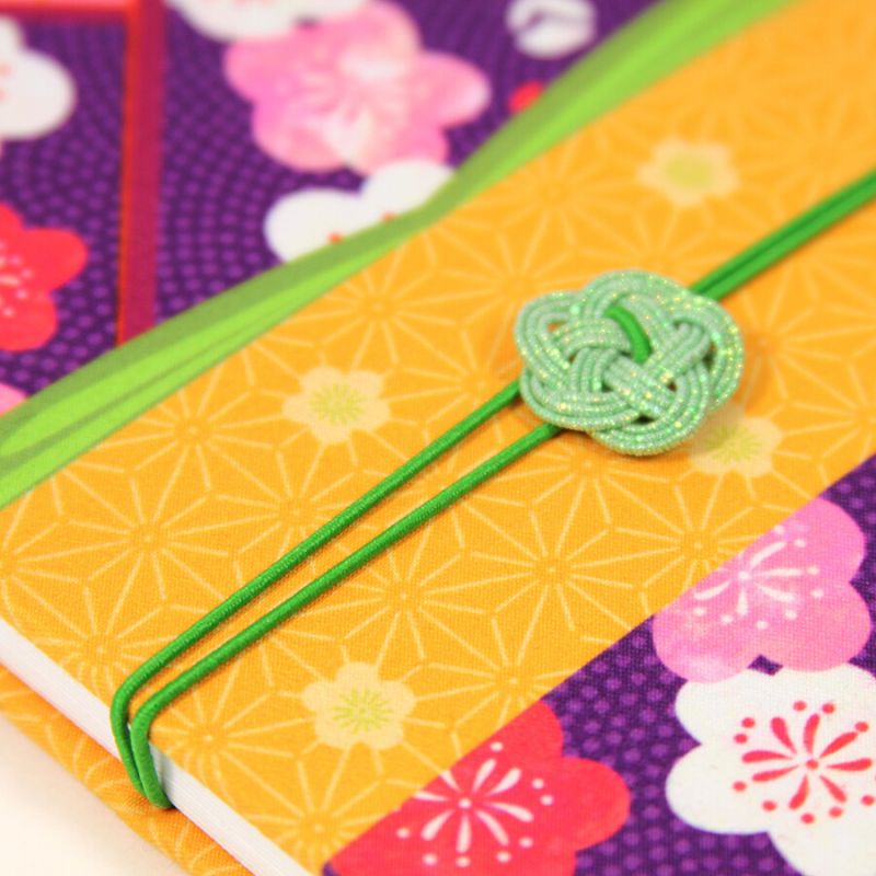 Carnet de notes japonais motif Kimono- TATEWAKINI SUZU