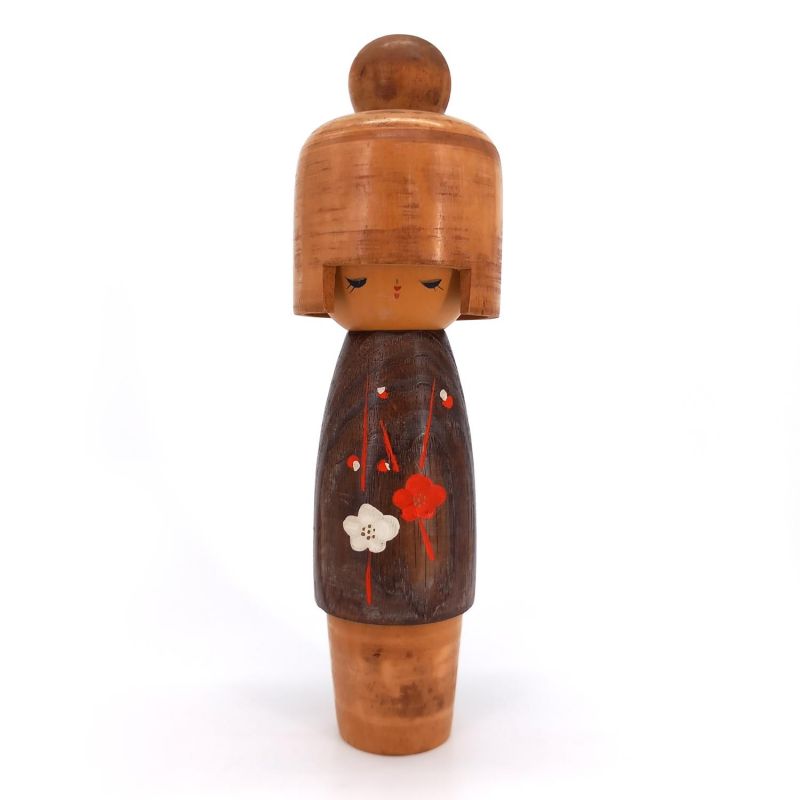 Bambola giapponese in legno, KOKESHI VINTAGE, 23cm