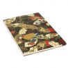 Japanese notebook fan pattern of the four seasons with flowers in waves - HANA TO NAMI