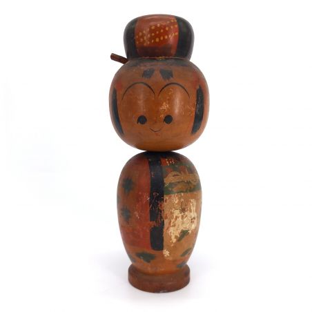 Muñeca japonesa de madera, KOKESHI VINTAGE, 21cm