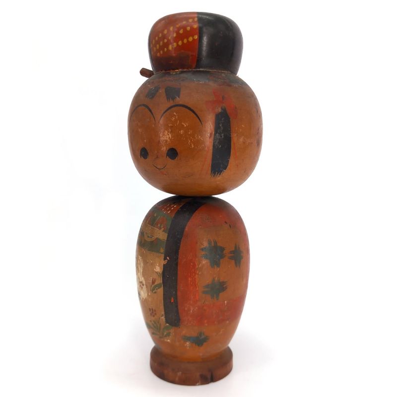 Japanese wooden doll, KOKESHI VINTAGE, 21cm