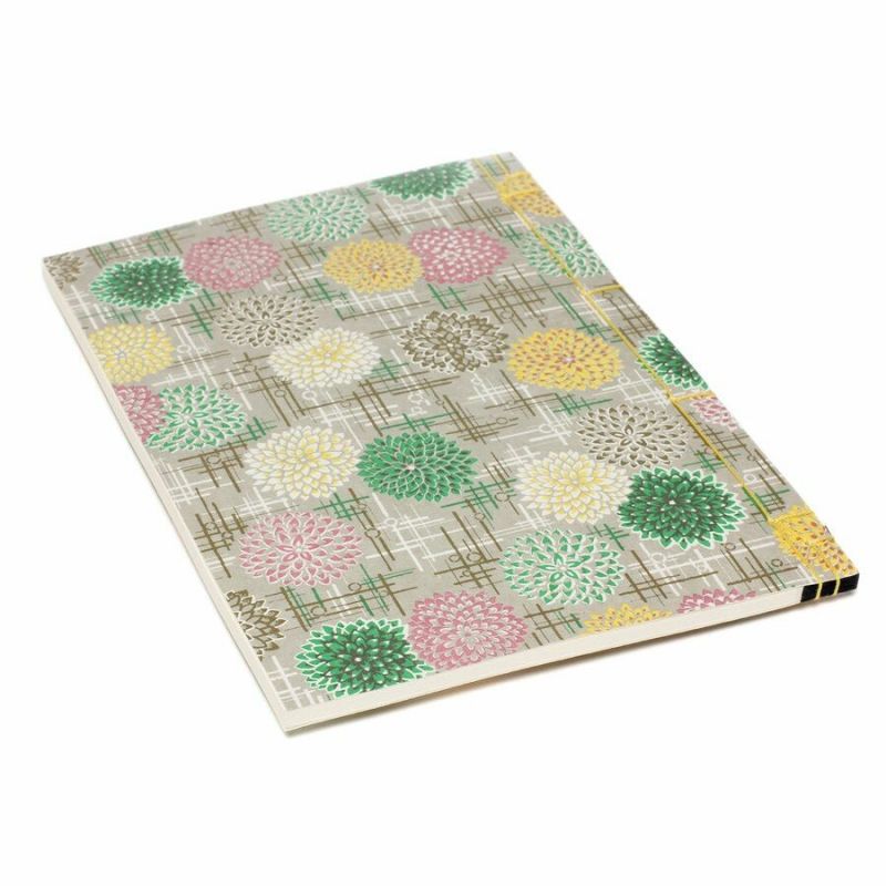 Japanese notebook Chrysanthemum pattern - KIKU