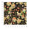 large sheet of Japanese paper, YUZEN WASHI, black, Sokune Noshi Season pattern