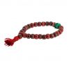  Bracelet-mala Os Rouge avec Incrustations