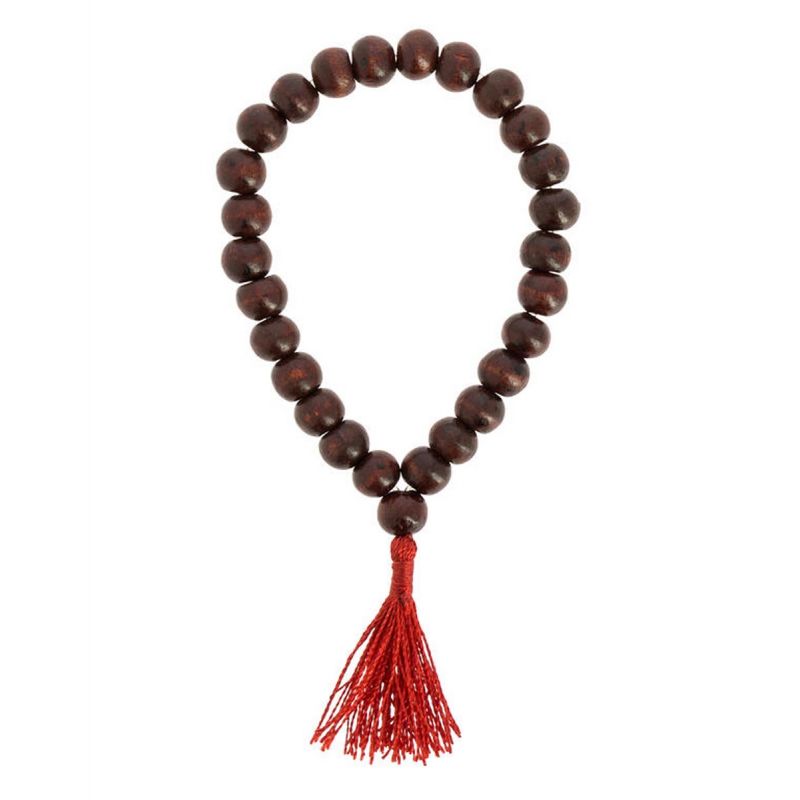 Bracciale mala in legno scuro