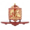 Red Lacquered Base for Incense Burner