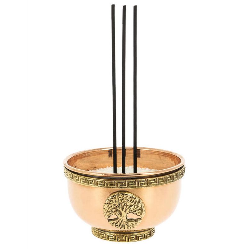 Copper incense burner, Bowl, Tree of Life