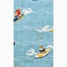 Cotton towel, TENUGUI, Shiba dogs surfing