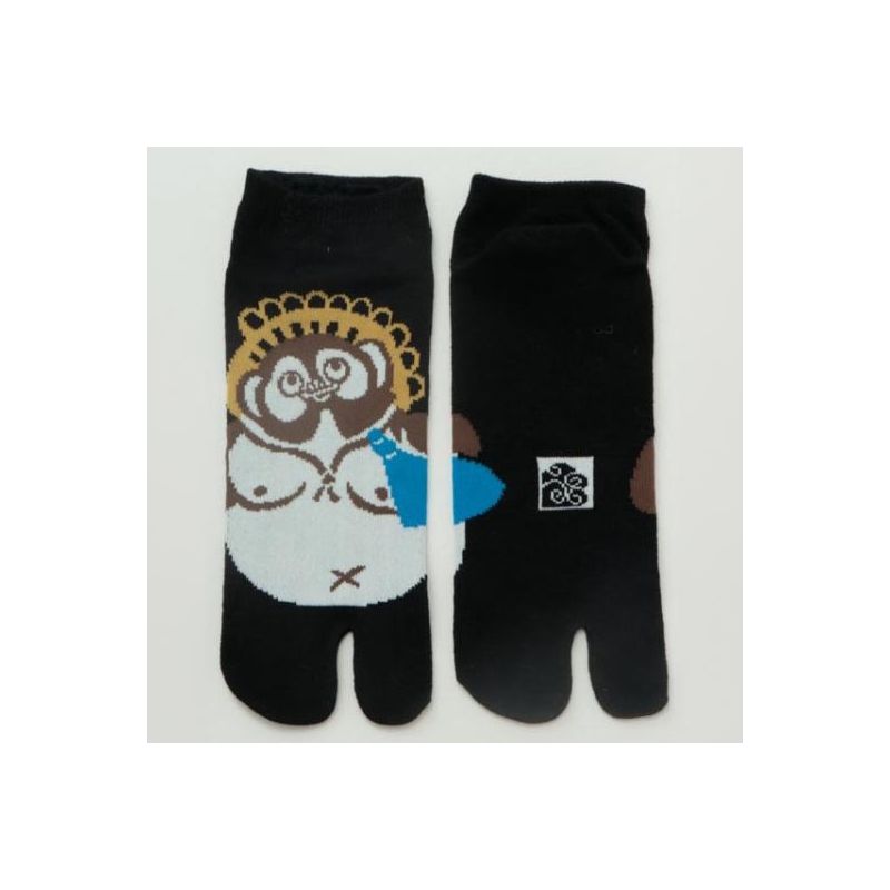 Japanese Tabi Socks, Tanuki, 25-28cm