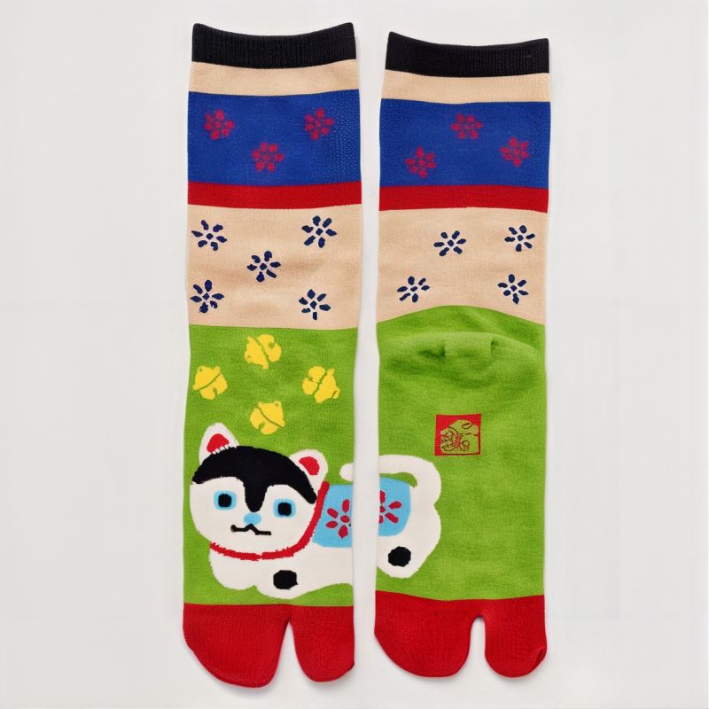 Japanese tabi socks, dog, Inu Hariko, 23-25 ​​cm