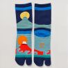 Chaussettes japonaises tabi, mont FUJI, 23-25 cm