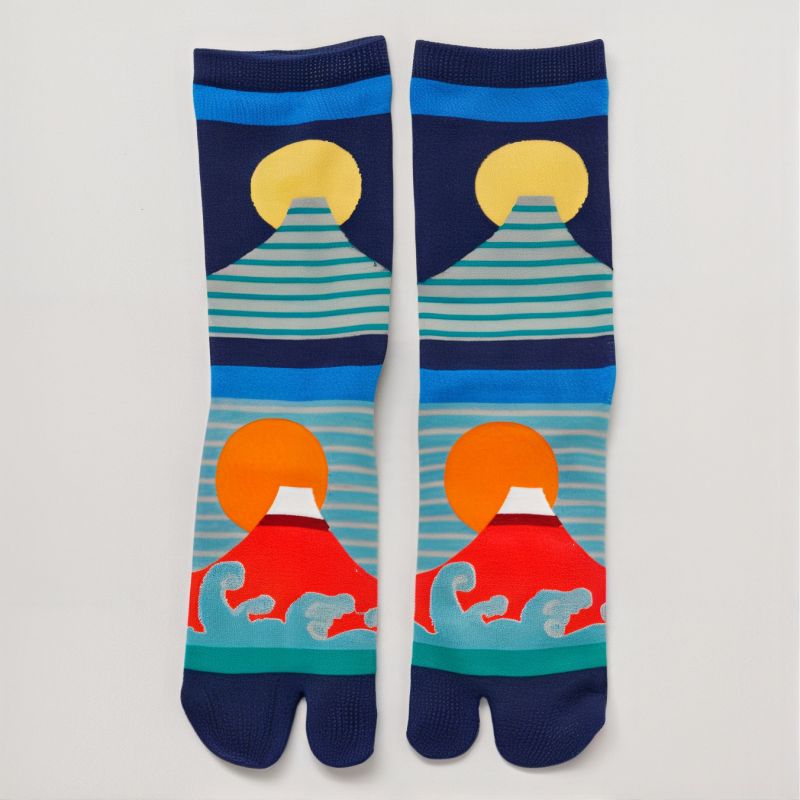 Japanische Tabi-Socken, Mount FUJI, 23-25 ​​​​cm