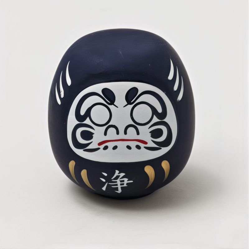 Japanische Puppe, DARUMA, dunkelblau, Iwaza