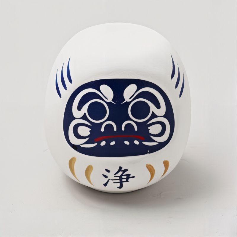 Japanische Puppe, DARUMA, weiß, Iwaza