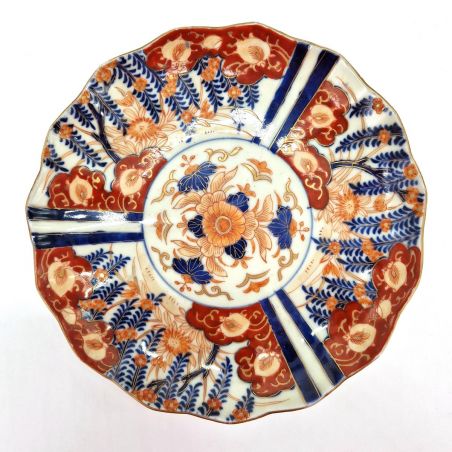 plato redondo japonés vintage, imari siglo XIX