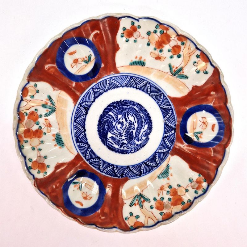 assiette ronde japonaise vintage, imari fin 19eme/début 20eme siecle