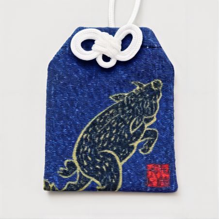 Amulette japonaise Omamori Ki-Yan - signe zodiaque chinois du Sanglier