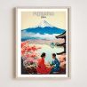 Japanisches Poster / Illustration „FUJIYAMA“ Berg Fuji, by ダヴィッド