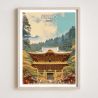 Poster / illustrazione “NIKKO” giapponese Santuario shintoista Tōshō-gū Yomeimon, by ダヴィッド