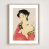 Japanese print, Goyō Hashiguchi, Woman powdering herself