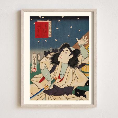 Stampa giapponese, racconti leggendari di cavalieri, Ichikawa Danjuro, KUNISADA