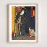 Reproduction d'estampe japonaise, Tournoi de magiciens, Kataoka Nizaemon VIII, KUNISADA