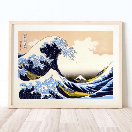 Impresión japonesa, La gran ola de Kanagawa, HOKUSAI