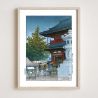 print reproduction of Kawase Hasui, Rainy morning in Asakusa, Asakusa no asa no ame