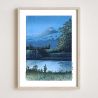 print reproduction of Kawase Hasui, Tagonoura Bridge, Tagonouri Hashi