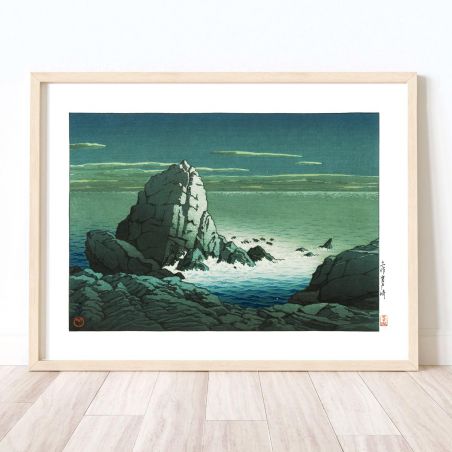 print reproduction of Kawase Hasui, Muroto Peninsula, Tosa, Tosa Muroto Zaki